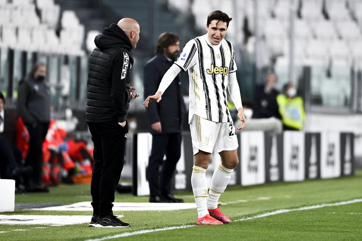 Juventus e Allegri in ansia per le condizioni di Federico Chiesa Juventus e Allegri in ansia per le condizioni di Federico Chiesa