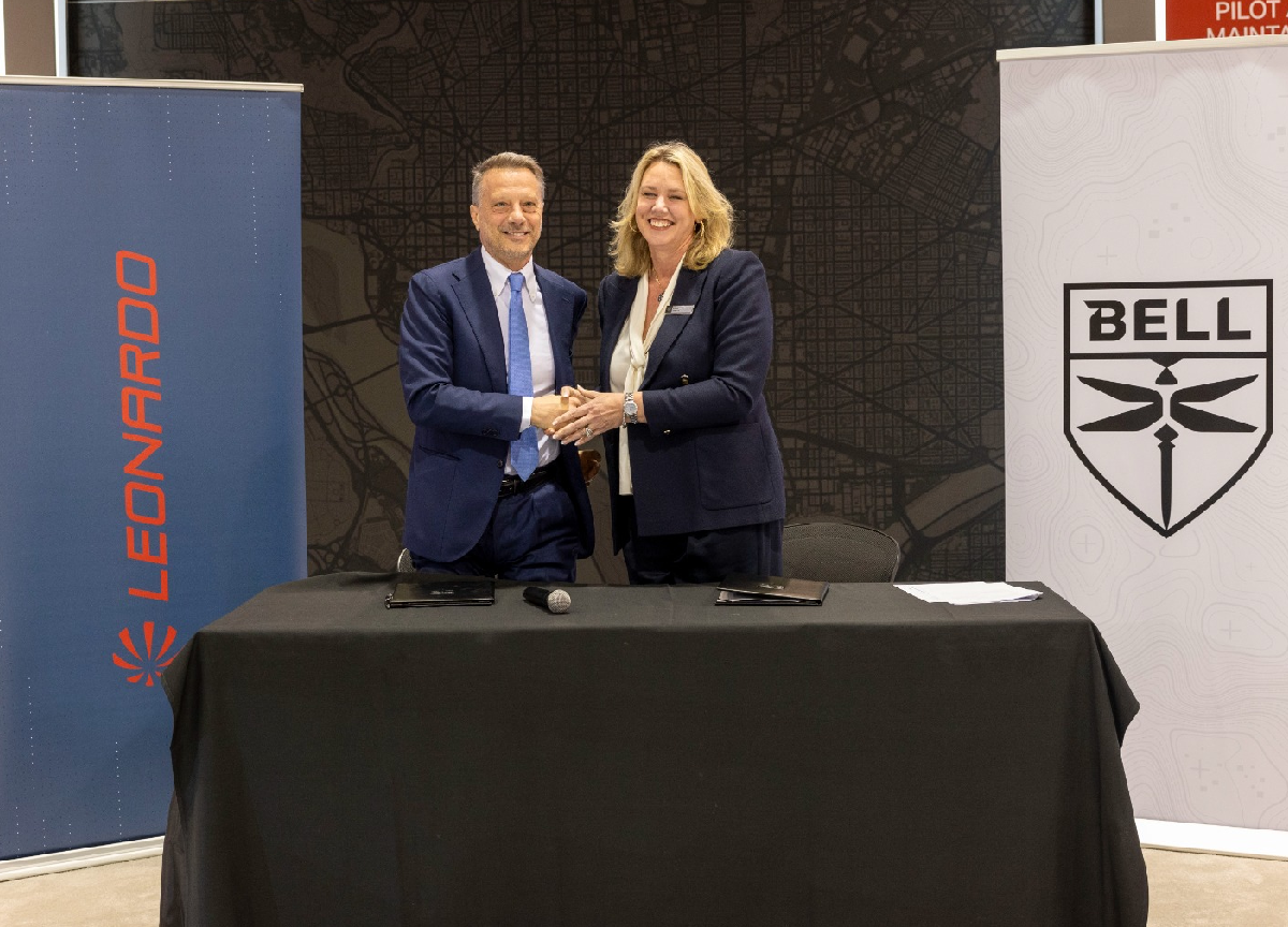 Leonardo, firmato Memorandum of Understanding con Bell Leonardo, firmato Memorandum of Understanding con Bell
