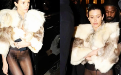 Bianca Censori provoca ancora: la compagna di Kanye West “nuda” a Parigi