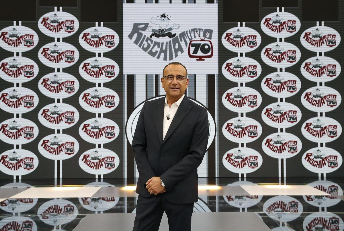 Rischiatutto ’70 di Carlo Conti su Rai1 con Chiambretti, Alessia Marcuzzi e.. Rischiatutto ’70 di Carlo Conti su Rai1 con Chiambretti, Alessia Marcuzzi e..
