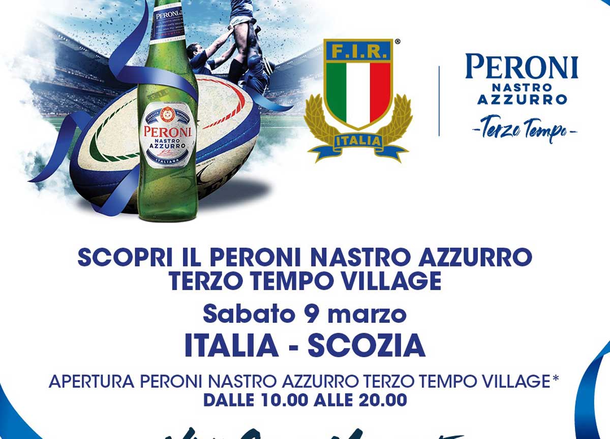 Sei Nazioni da bere all’Olimpico: Peroni spinge l’Italia contro la Scozia