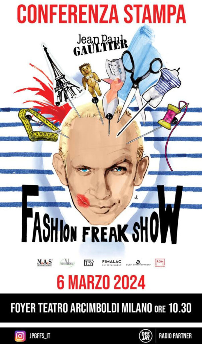 Jean Paul Gaultier presenta Fashion Freak Show a Milano