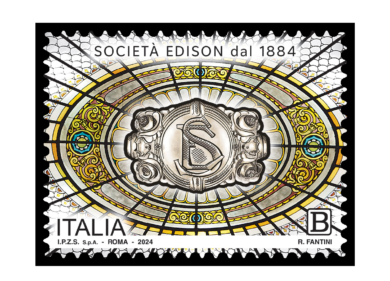 Edison suggella il 140° della fondazione con un francobollo ordinario