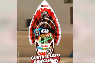 Pubblicità: Kinder on air con le uova di Pasqua. Da Dragonball a Star Wars