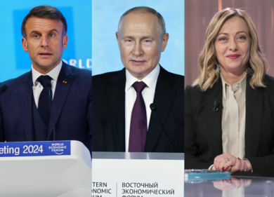 “Macron delira di Guerra Mondiale. Meloni ora è filo-Nato per convenienza”