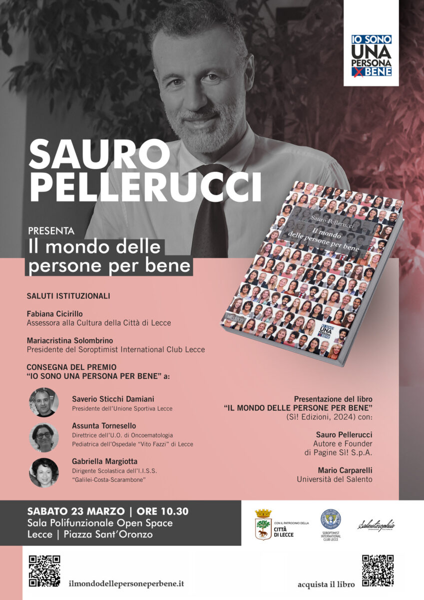 “Il mondo delle persone per bene”, esce il nuovo saggio di Pellerucci