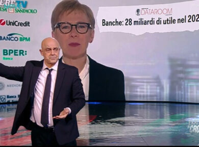 Monologo/Crozza: «Banche? Anche Giorgia nemmeno contro Giambruno s’è mai imbufalita così tanto»