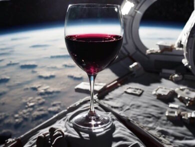 Un bicchiere di vino nello spazio? Si “berrà” in pillole