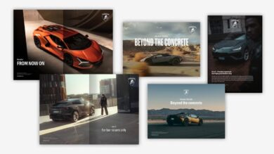 Lamborghini rivela il nuovo logo:simbolo di un futuro innovativo e sostenibile