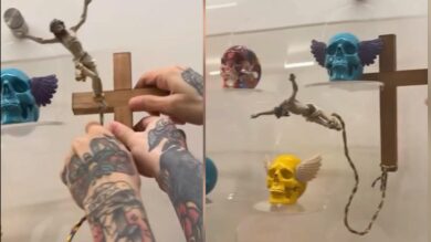 “Il crocifisso alternativo” di Fedez scatena la polemica