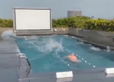 Terremoto a Taiwan, le immagini del sisma viste dalla piscina: video choc