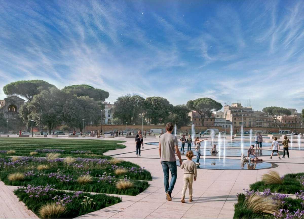 San Giovanni, partiti i lavori davanti la Basilica: ecco come sarà la piazza San Giovanni, partiti i lavori davanti la Basilica: ecco come sarà la piazza