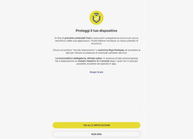 App Postepay e Bancoposta, privacy a rischio: serve l’intervento del Garante