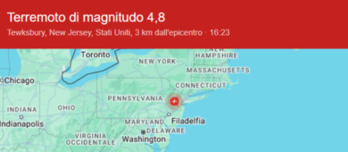 New York, violenta scossa di terremoto di magnitudo 4.8