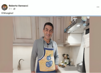 Vannacci, foto col grembiule: autogol per scrollarsi le accuse di misoginia