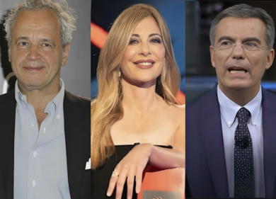 Ascolti tv, la “moglie” di Mentana doppia e ammazza Floris (re dei talk) e La7