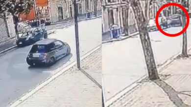 Cerignola, folle corsa nel centro abitato: auto si ribalta, tragedia sfiorata