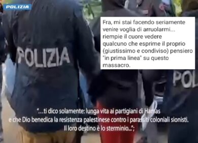 “Dio benedica i combattenti di Hamas”: un arresto a Milano. VIDEO