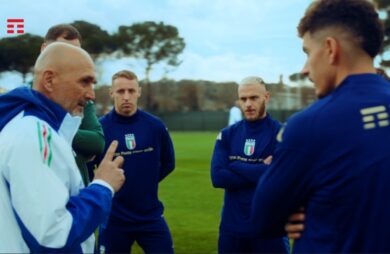 Tim: on air spot con Spalletti e gli azzurri sulle note di Honey dei Måneskin