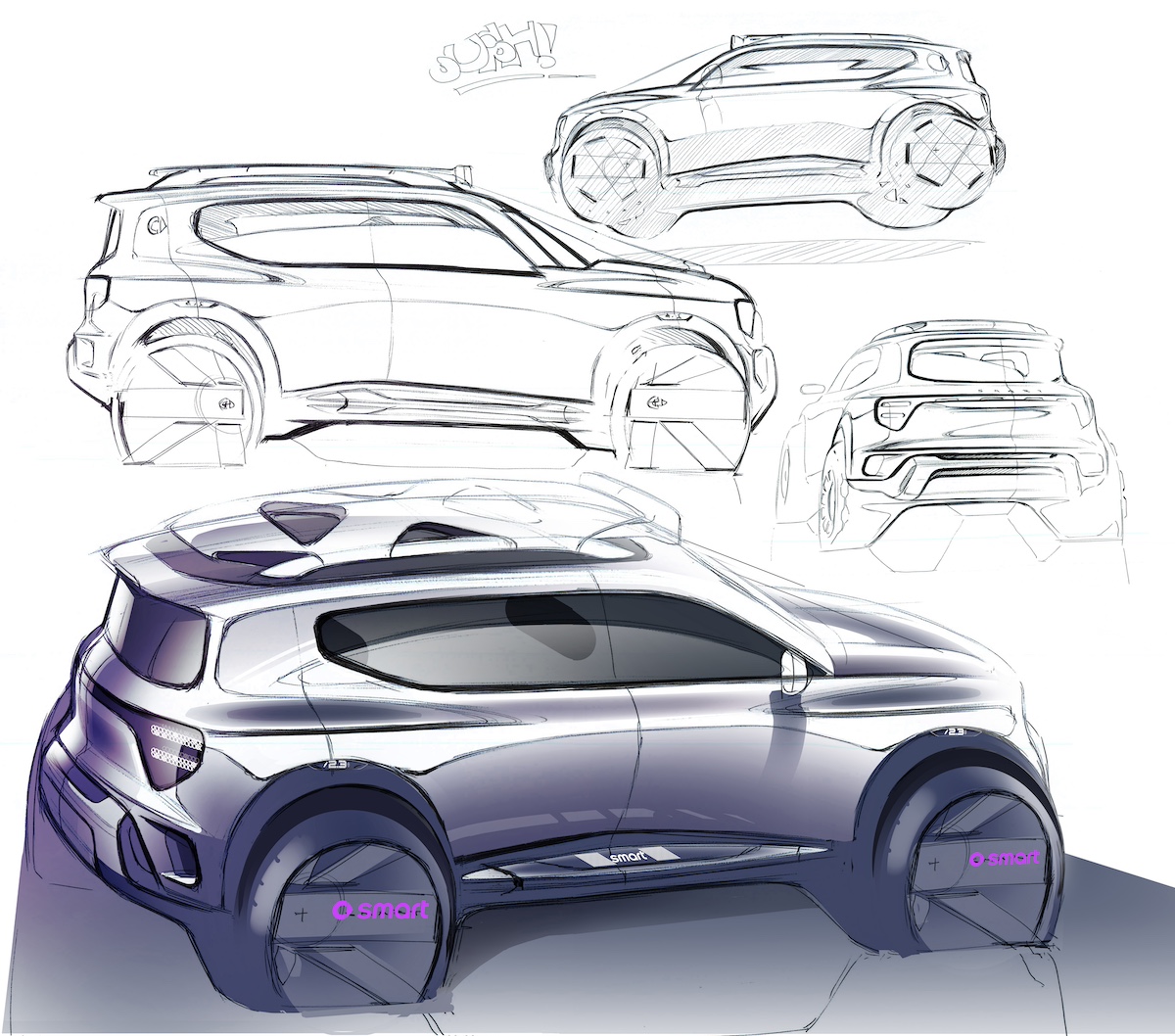 Nuova Smart Concept #5 SUV premium elettrico debutta a Pechino 2024
