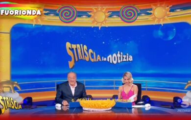 Striscia la Notizia, il fuorionda di Michelle Hunziker e Gerry Scotti!