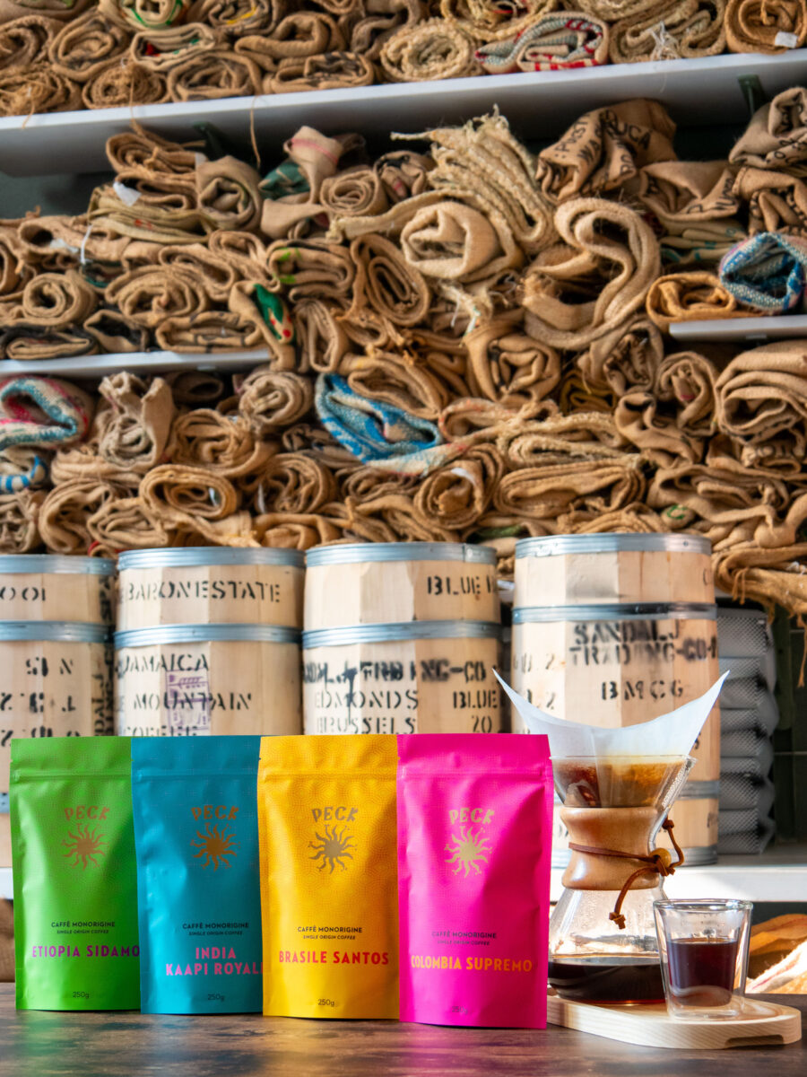 Peck presenta la sua nuova linea di caffè