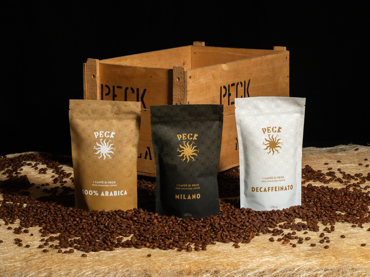 Peck presenta la sua nuova linea di caffè