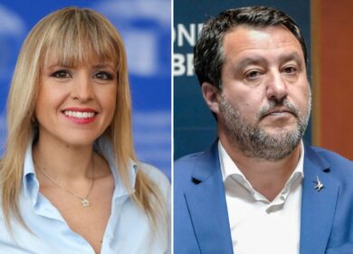 “Lega vergogna umana”, scritte contro Salvini prima dell’evento a Milano