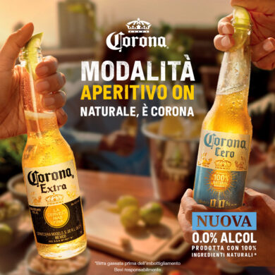 Corona sdoppia la sua campagna, tv e digital tra natura e aperitivi