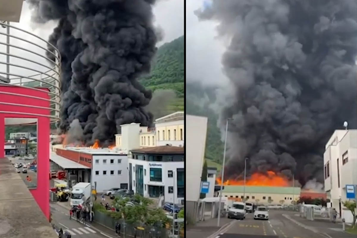 Bolzano: incendio in un’azienda che produce colonnine di ricarica elettrica Bolzano: incendio in un’azienda che produce colonnine di ricarica elettrica
