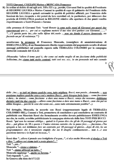 Liguria, gli intrighi di Terrazza Colombo tra Toti, Esselunga e Primocanale