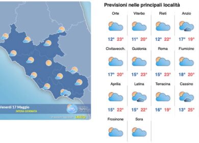 Il meteo del 17 maggio: sole e caldo. Poi domenica tornano i temporali