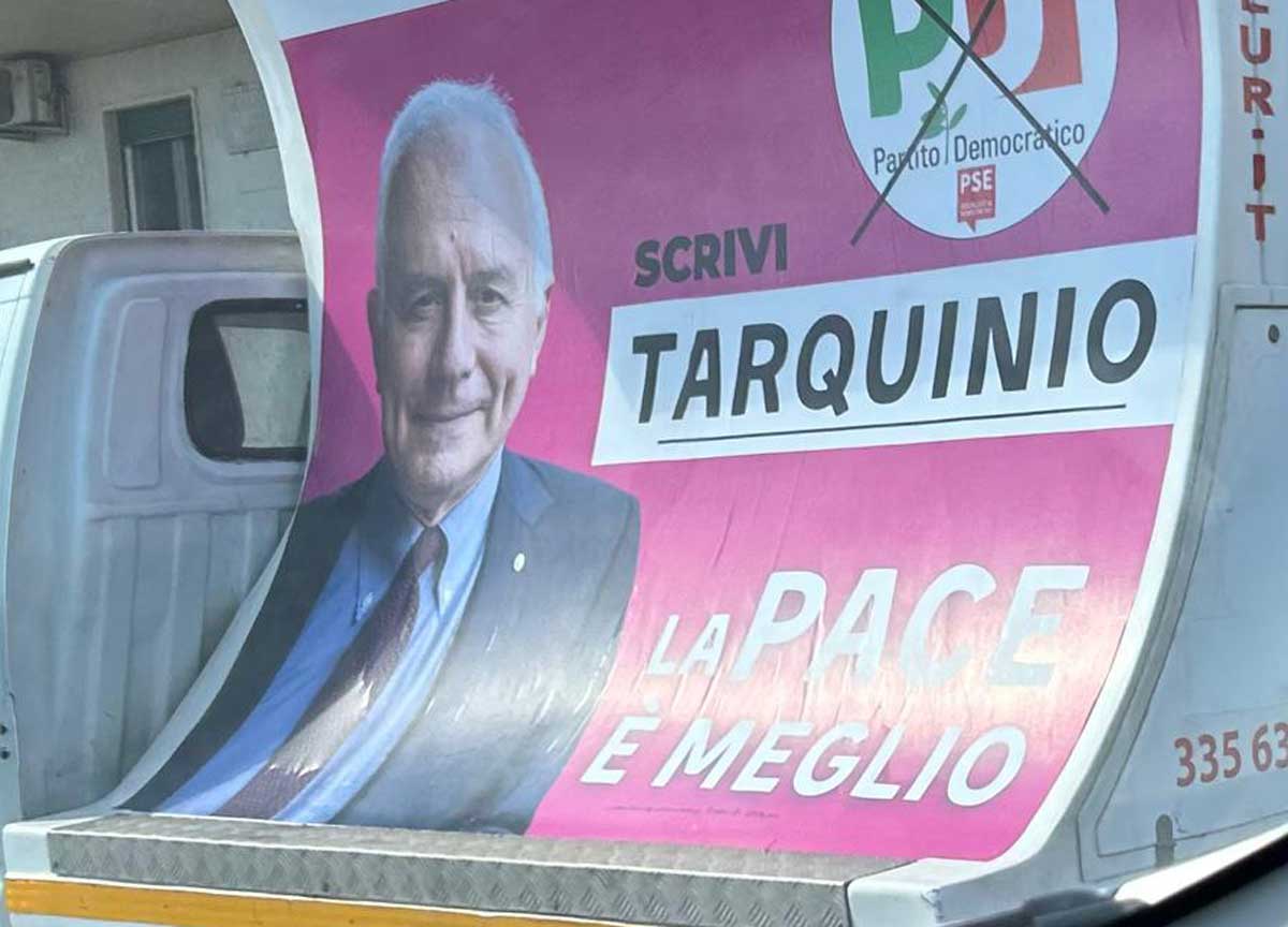 Elezioni europee, capolavoro dell’ovvio del Pd Tarquinio: “La pace è meglio”