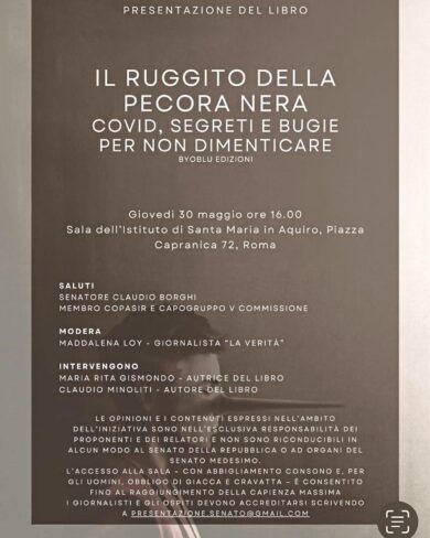 Covid, “Il ruggito della pecora nera”. Anteprima: libro di Maria Rita Gismondo