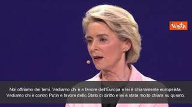 Von Der Leyen: “Meloni? Con lei ho lavorato bene, è europeista e contro Putin”