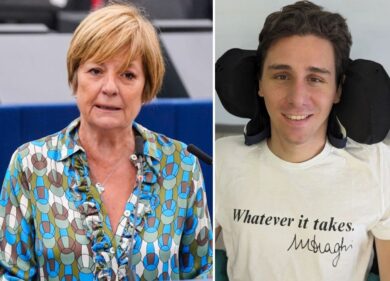 Danzì (M5S) minaccia con una bottiglietta un candidato di Azione in carrozzina