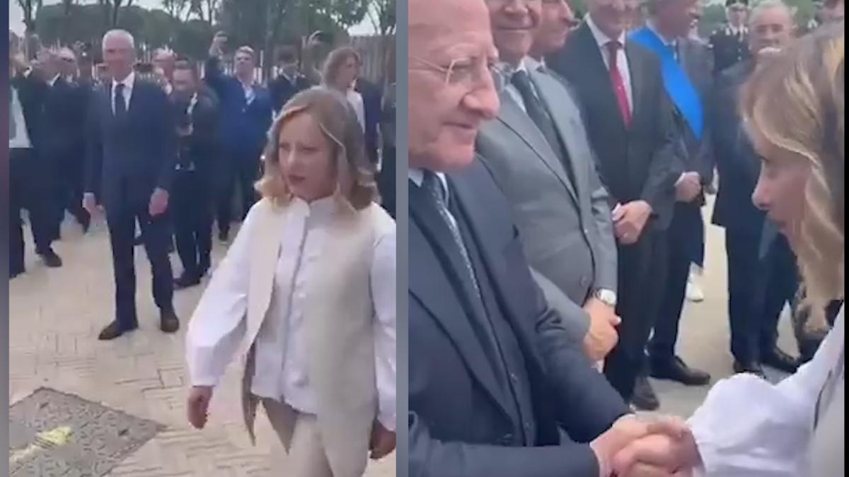 Caivano, Meloni inaugura il Parco Verde. E a De Luca: “Sono quella stronza”
