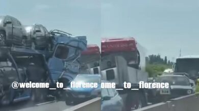 Incidente sull’A1 spezza l’Italia in due: due morti  e un ferito