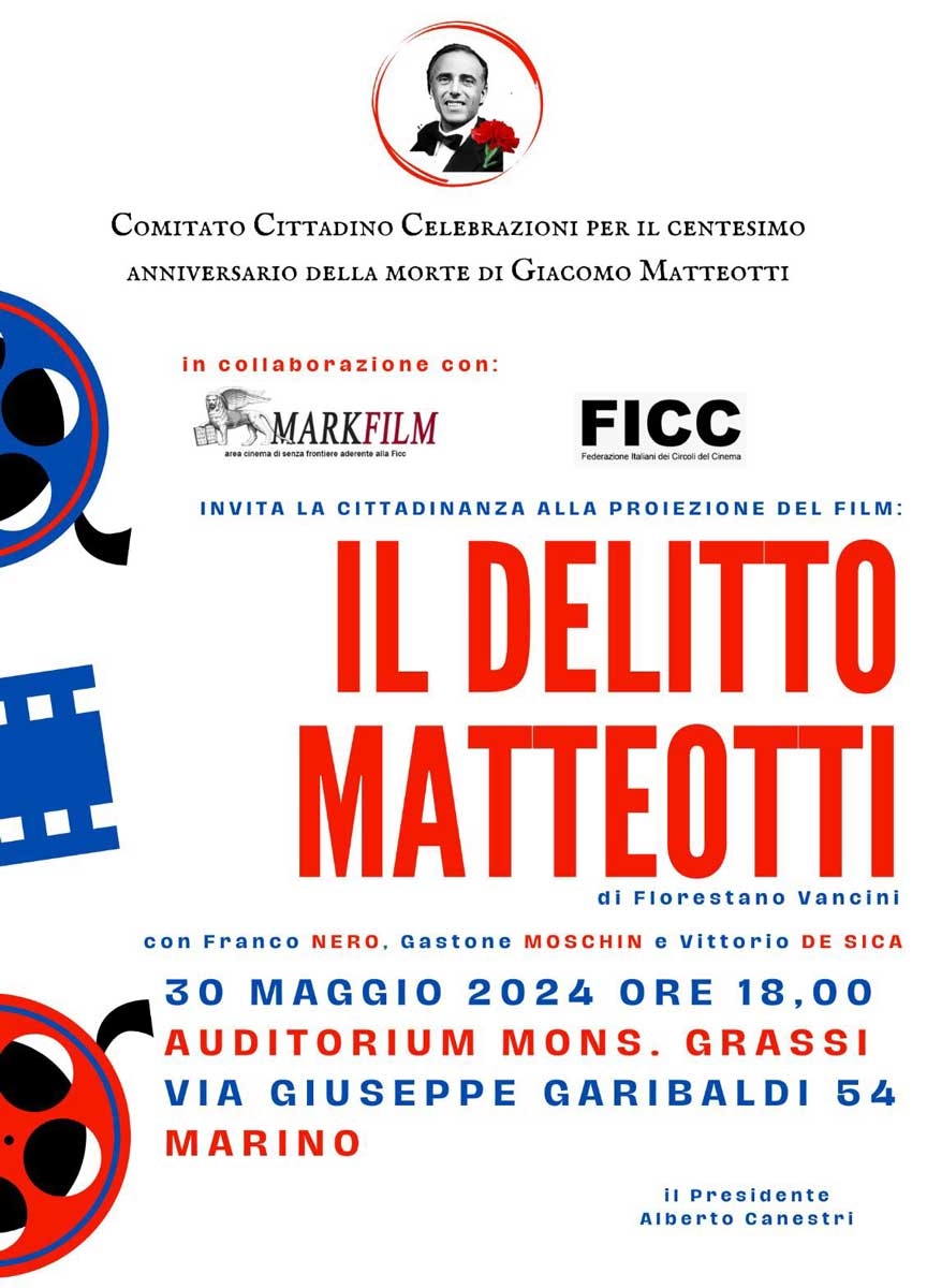 All’Auditorium il film sul delitto Matteotti, nella sala accanto la Mussolini All’Auditorium il film sul delitto Matteotti, nella sala accanto la Mussolini