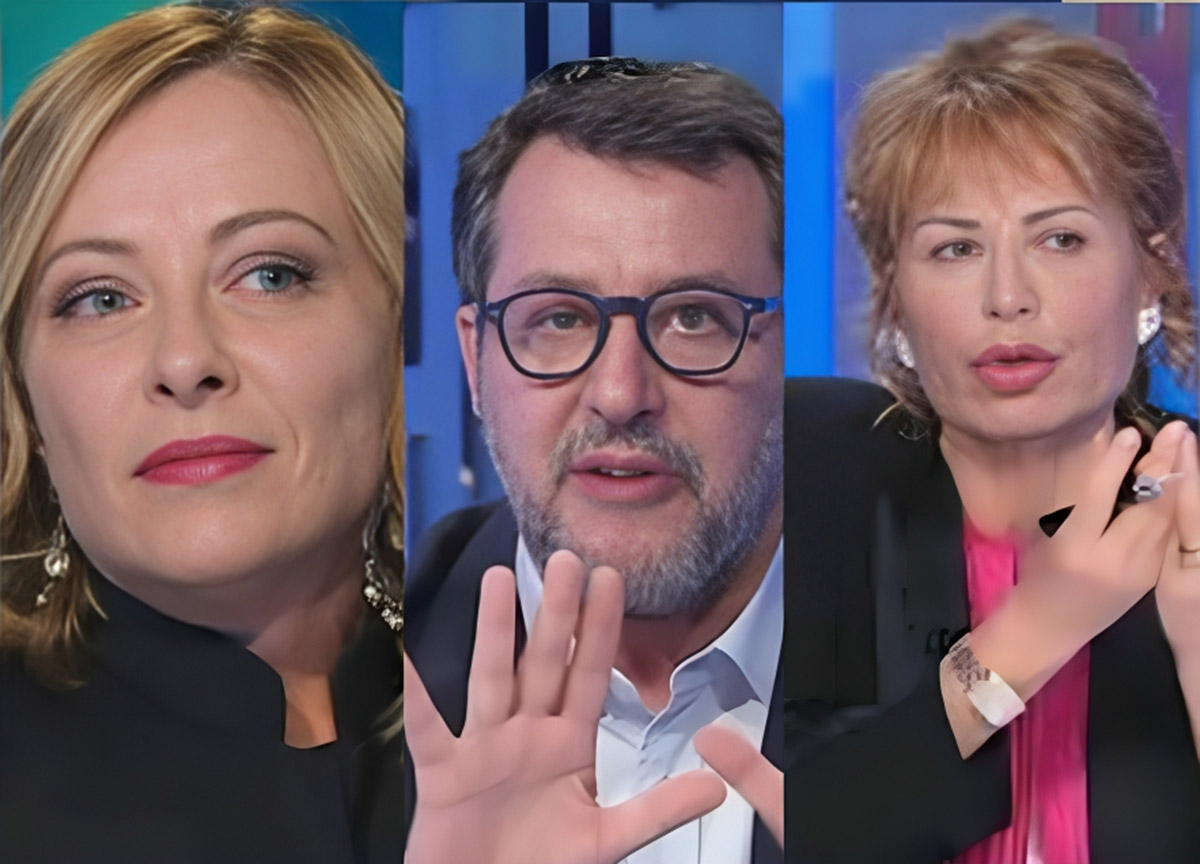 Gruber-Giannini contro Salvini: agguato a salve. Il leghista li “bastona”