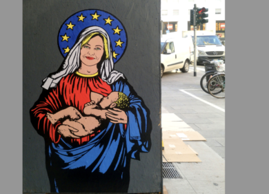 “Santa Giorgia”, a Milano nuovo murales sulla Meloni e le elezioni
