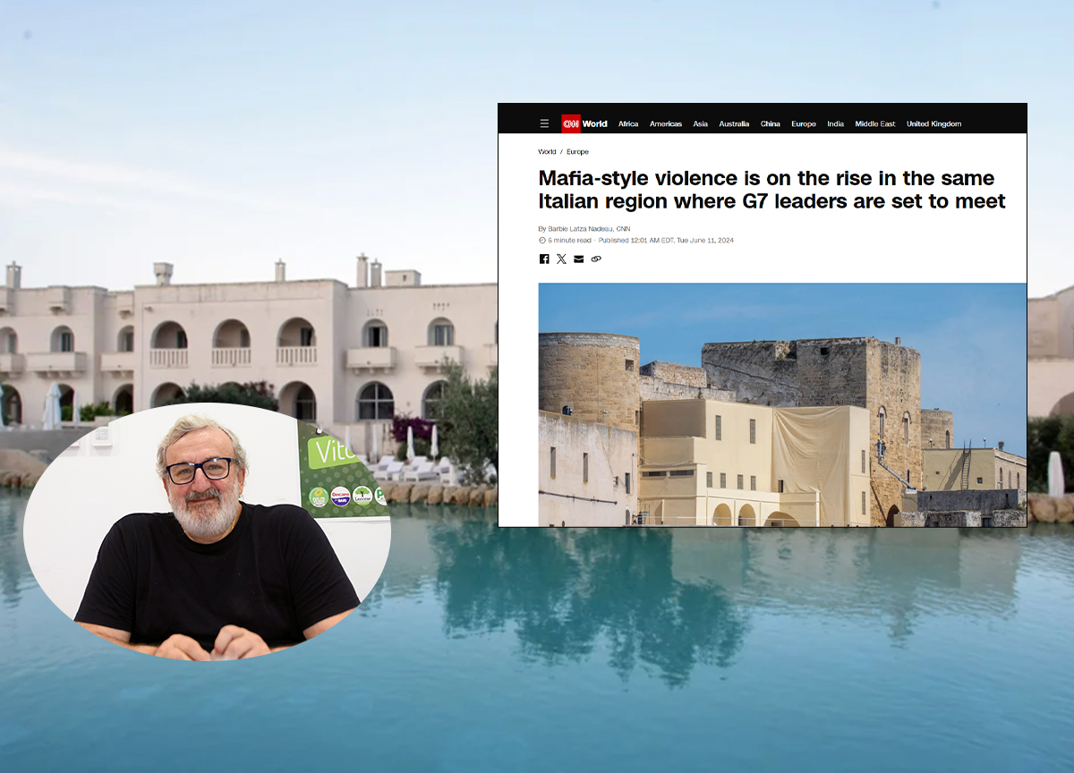 Cnn, la Puglia paragonata alla Colombia: “Il G7 nella terra della criminalità” Cnn, la Puglia paragonata alla Colombia: “Il G7 nella terra della criminalità”