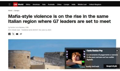 Cnn, la Puglia paragonata alla Colombia: “Il G7 nella terra della criminalità”