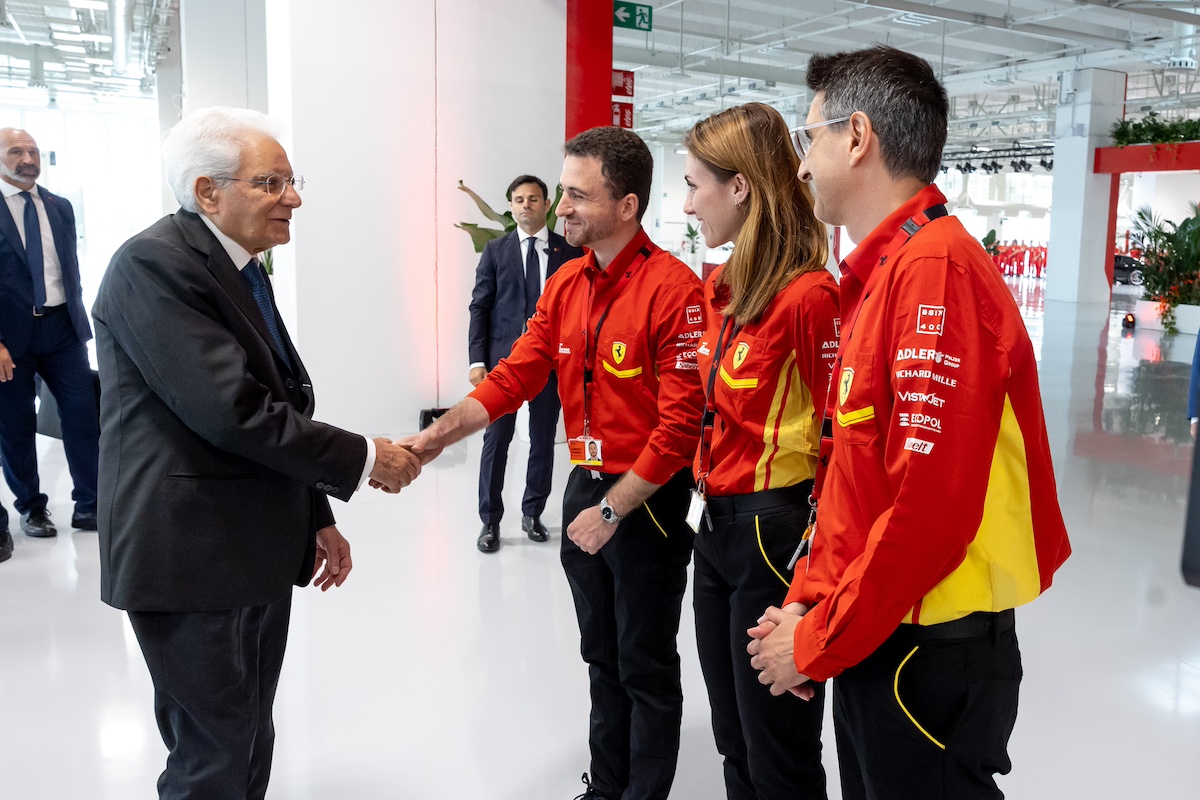 Ferrari inaugura l’e-building alla presenza del Presidente Mattarella Ferrari inaugura l’e-building alla presenza del Presidente Mattarella