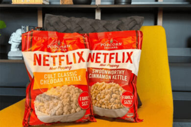Netflix, non solo serie tv e film: lancia la linea di pop corn. Dove trovarli
