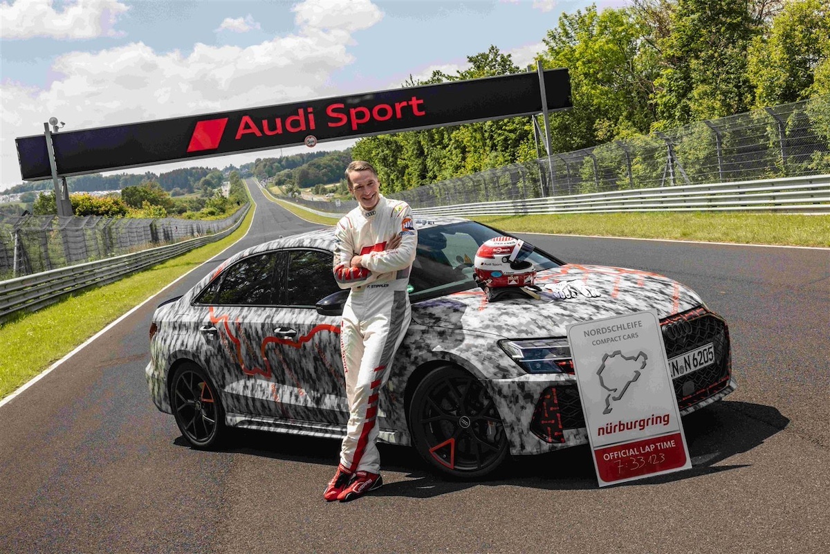 Audi RS 3: nuovo record al Nürburgring
