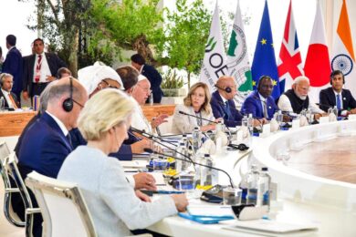 G7, Trump arrivato a Evian: “Tutto molto bello”