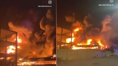 Roma: spaventoso incendio nella notte a San Basilio