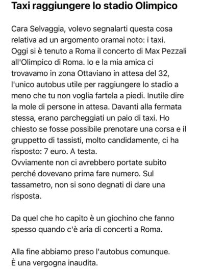 Taxi introvabili a Roma, la truffa dei concerti: “7 euro a cranio almeno in 5”