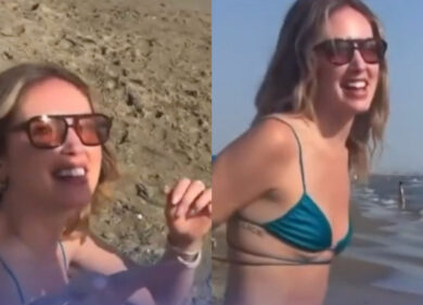 “Ogni volta che ti vedo sei sempre più bella, ti vuoi fidanzare con me?”, il ‘follower’ fa la corte a Chiara Ferragni sulla spiaggia di Forte dei Marmi